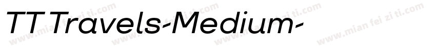 TT Travels-Medium字体转换